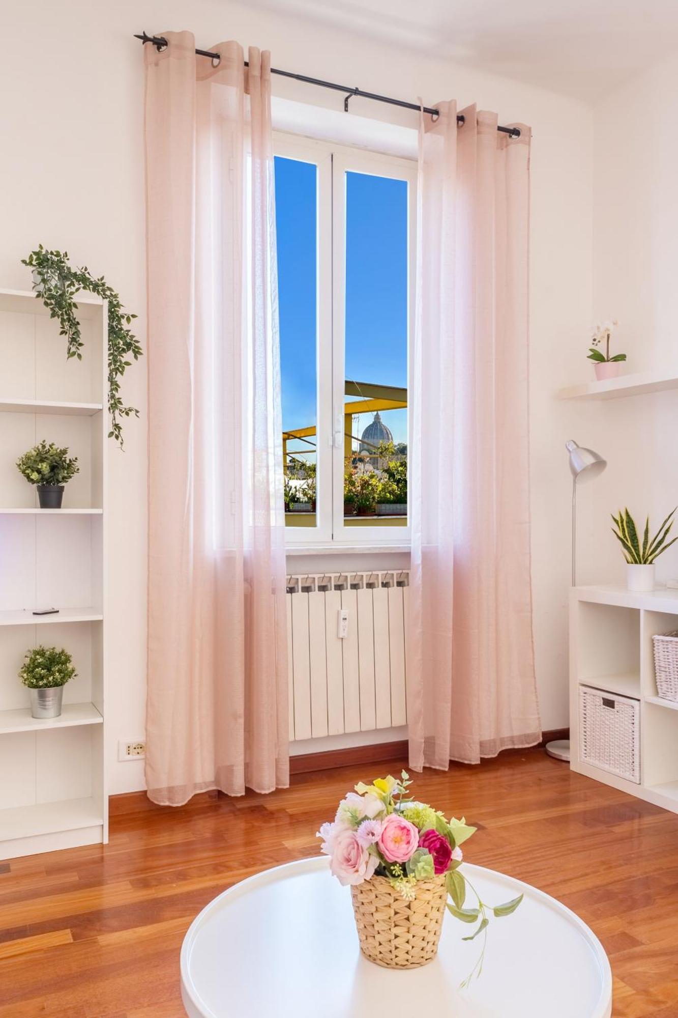 Welcome Dhome - Cozy Penthouse With St. Peter View 罗马 外观 照片