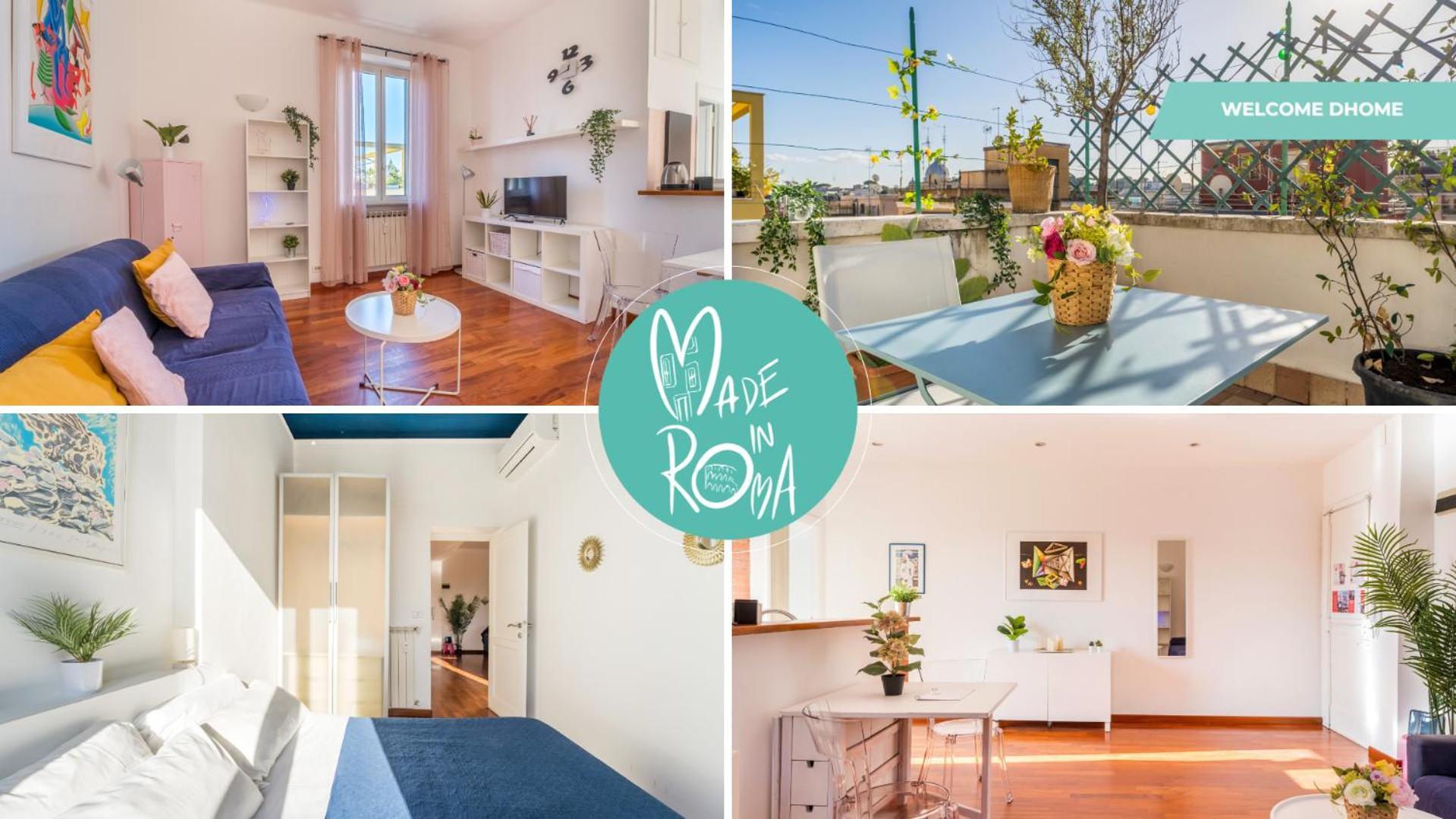 Welcome Dhome - Cozy Penthouse With St. Peter View 罗马 外观 照片
